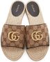 Gucci Beige Canvas GG Espadrille Sandals - Thumbnail 5
