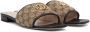 Gucci Beige GG Matelassé Flat Sandals - Thumbnail 4