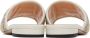 Gucci Beige GG Raffia Flat Sandals - Thumbnail 2