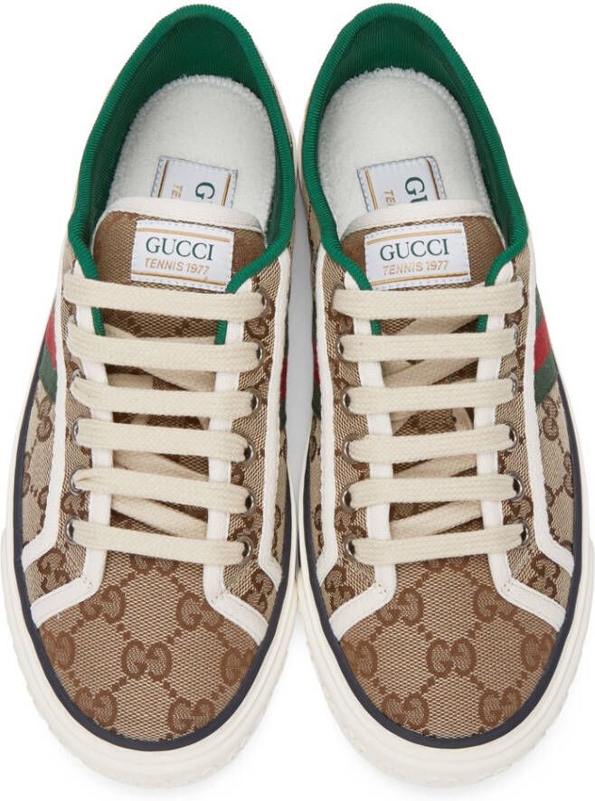 Gucci Beige GG Supreme ' Tennis 1977' Sneakers