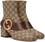 Gucci Beige Interlocking G Blondie Boots - Thumbnail 4