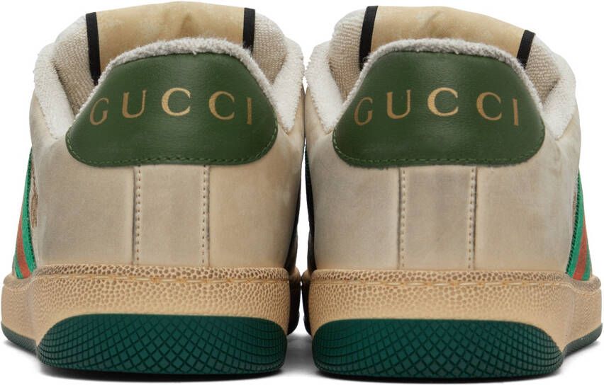 Gucci Beige Screener GG Sneakers