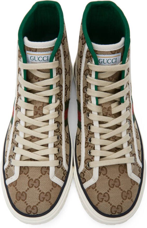 Gucci Beige ' Tennis 1977' High-Top Sneakers