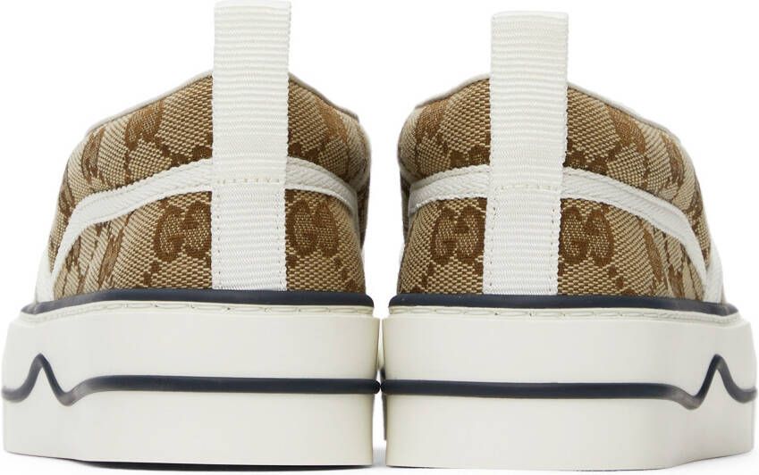 Gucci Beige ' Tennis 1977' Slip-On Sneakers