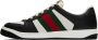 Gucci Black & White Screener Sneakers - Thumbnail 3