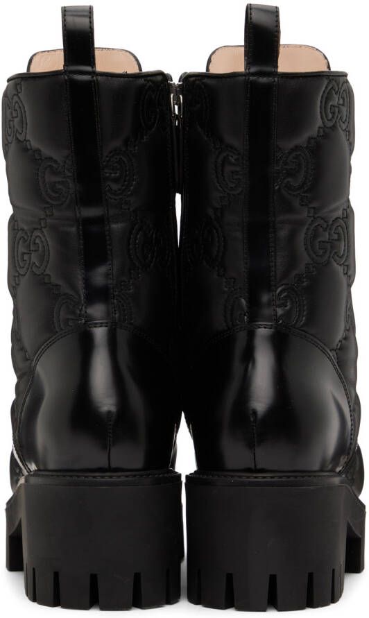 Gucci Black GG Quilted Boots