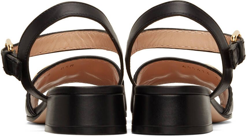 Gucci Black Horsebit Flat Sandals