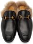 Gucci Black Horsebit Princetown Slip-On Loafers - Thumbnail 5