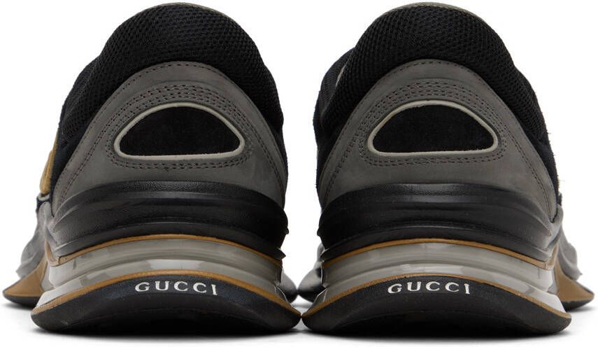 Gucci Black Interlocking G Run Sneaker