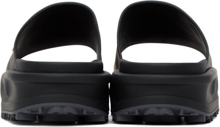 Gucci Black Interlocking G Slide Sandals