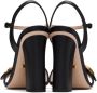 Gucci Black Leather Heeled Sandals - Thumbnail 2