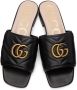 Gucci Black Matelassé GG Jolie Sandals - Thumbnail 5