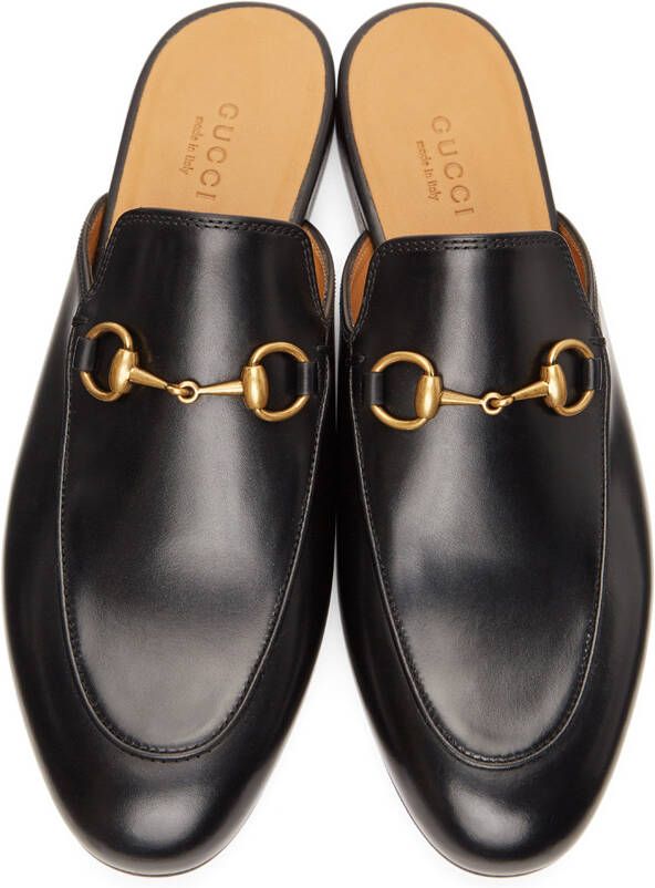 Gucci Black Princetown Slippers