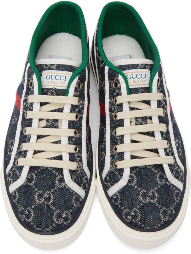 Gucci Blue Denim GG ' Tennis 1977' Sneakers