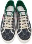 Gucci Blue Denim GG ' Tennis 1977' Sneakers - Thumbnail 5