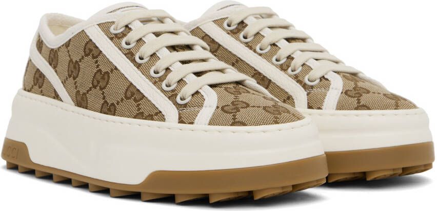 Gucci Brown & Beige GG Sneakers