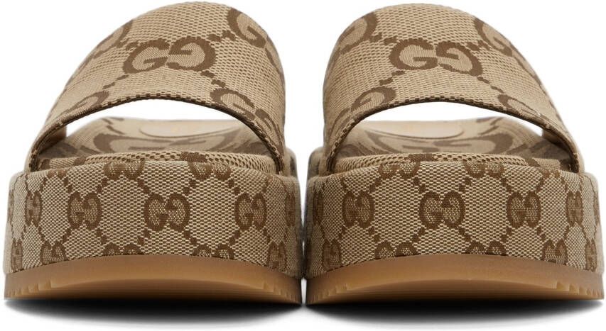 Gucci Brown GG Angelina Sandals