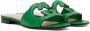 Gucci Green Interlocking G Cutout Sandals - Thumbnail 4