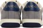Gucci Navy & Gray Screener Sneakers - Thumbnail 2