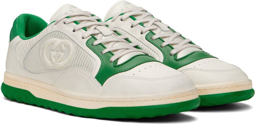 Gucci Off-White & Green MAC80 Sneakers