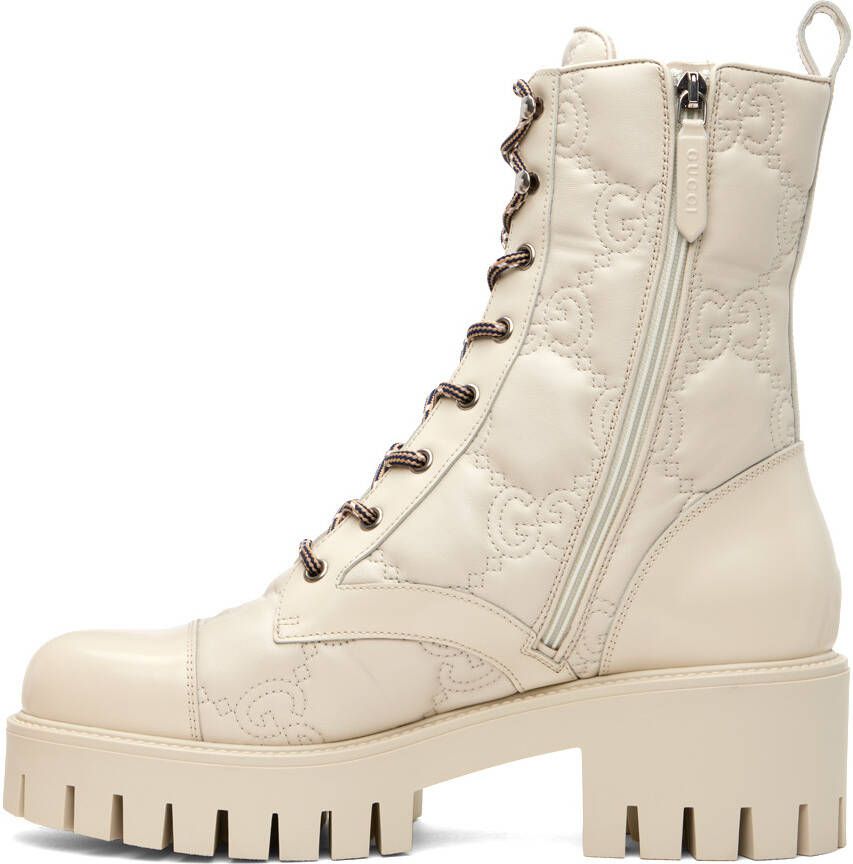Gucci Off-White GG Boots