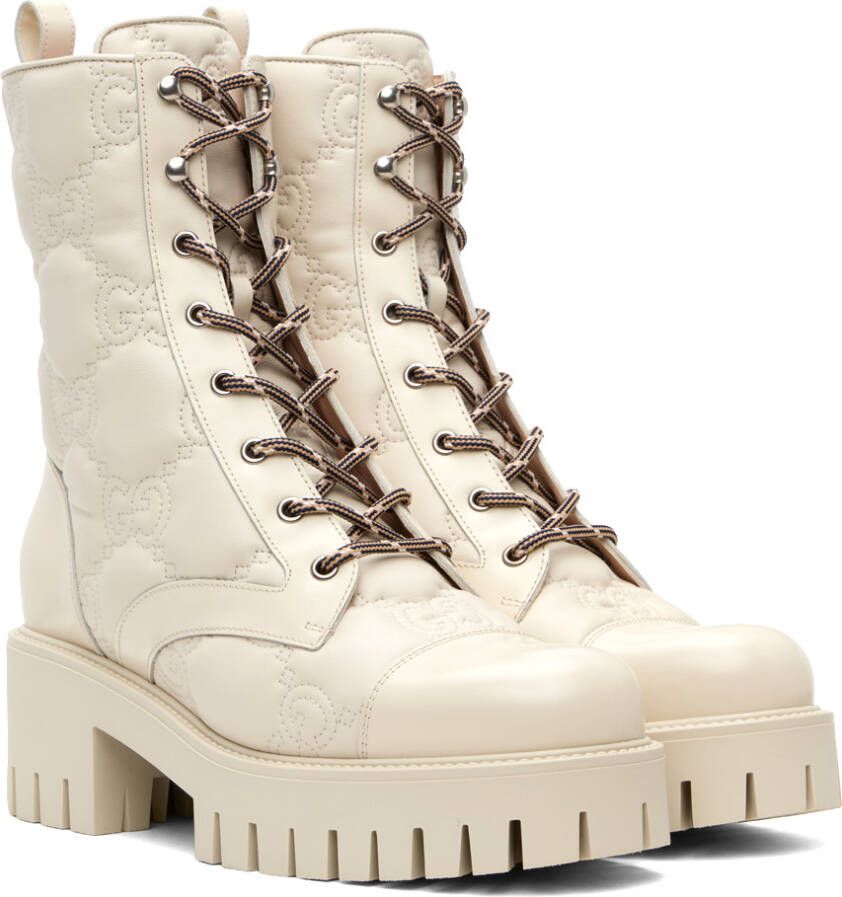 Gucci Off-White GG Boots