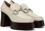 Gucci Off-White Horsebit Platform Loafers - Thumbnail 4