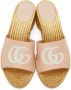 Gucci Pink & Gold Espadrille Heeled Sandals - Thumbnail 5