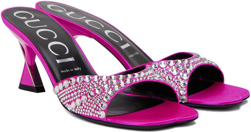 Gucci Pink Galactica Heeled Sandals