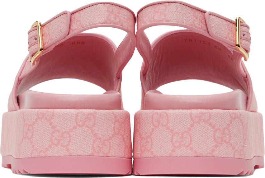 Gucci Pink GG Sandals