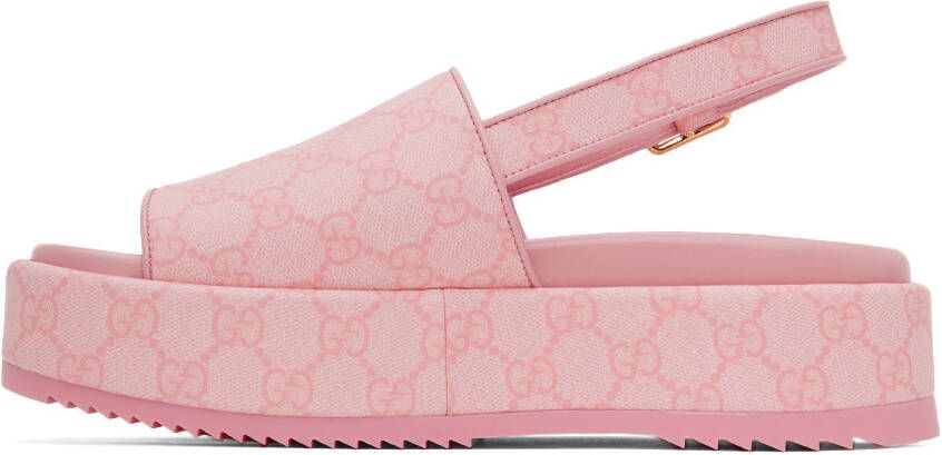 Gucci Pink GG Sandals
