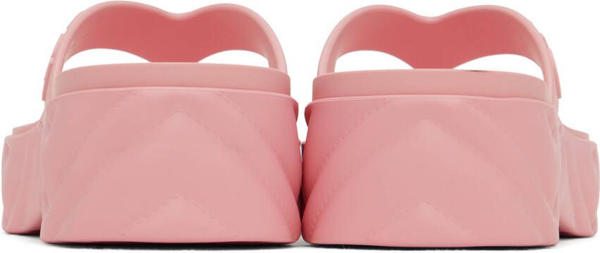 Gucci Pink Thong Platform Sandals