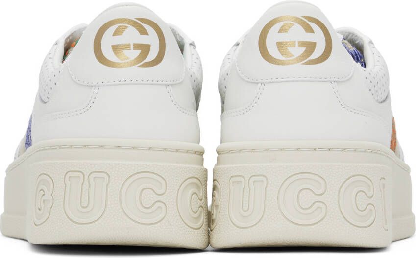 Gucci White & Beige GG Sneakers