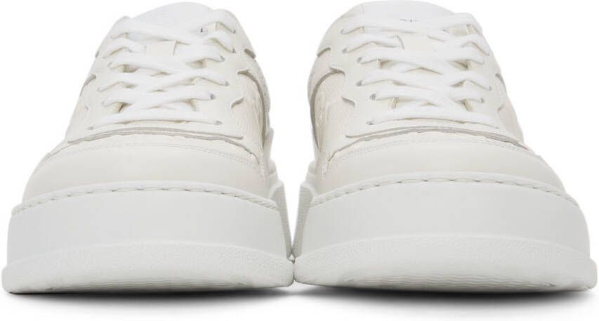 Gucci White GG Embossed Sneakers