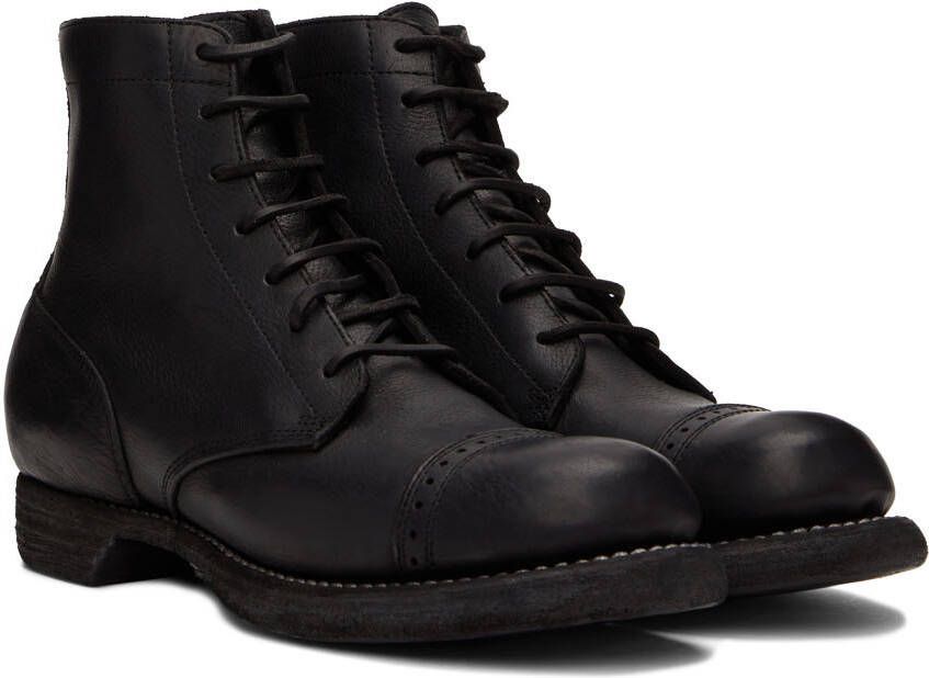 Guidi Black 5305 Lace-Up Boots
