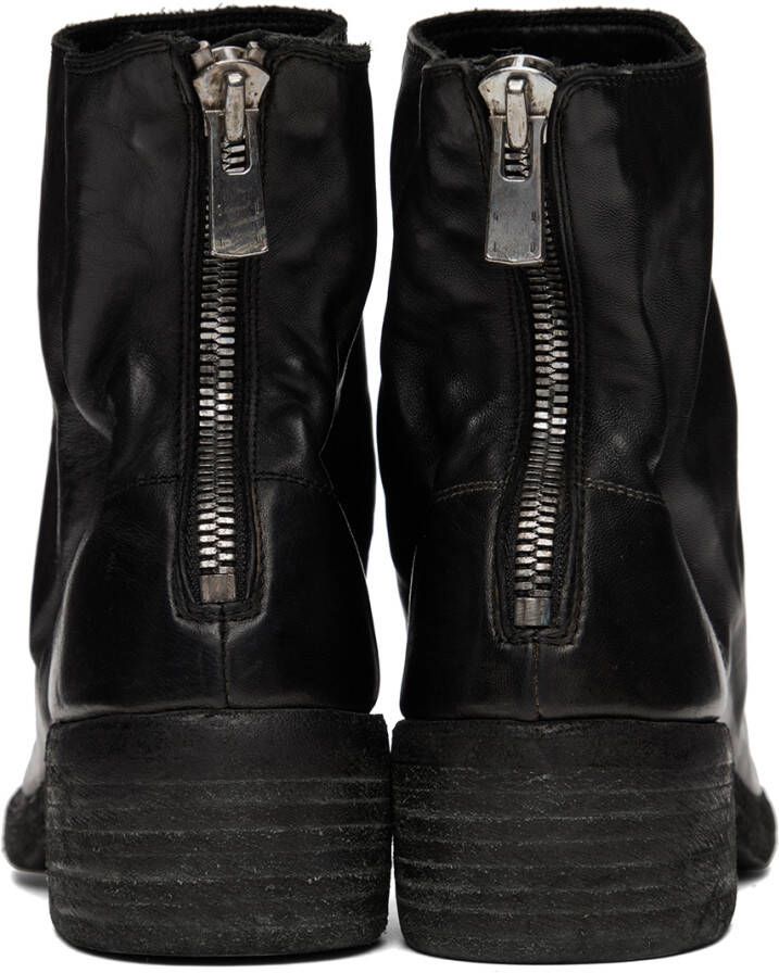 Guidi Black 796Z Zip Boots