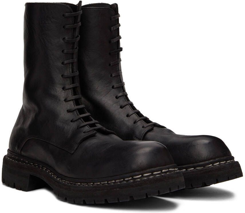 Guidi Black GR05V Lace-Up Boots