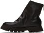 Guidi Black Leather Ankle Boot - Thumbnail 3