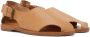 Hed Mayner Beige Leather Cut-Out Sandals - Thumbnail 4