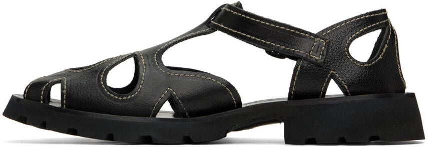 HEREU Black Floreta Sport Sandals