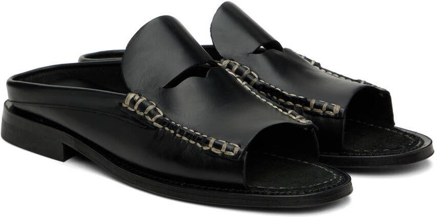 HEREU Black Obert Sandals