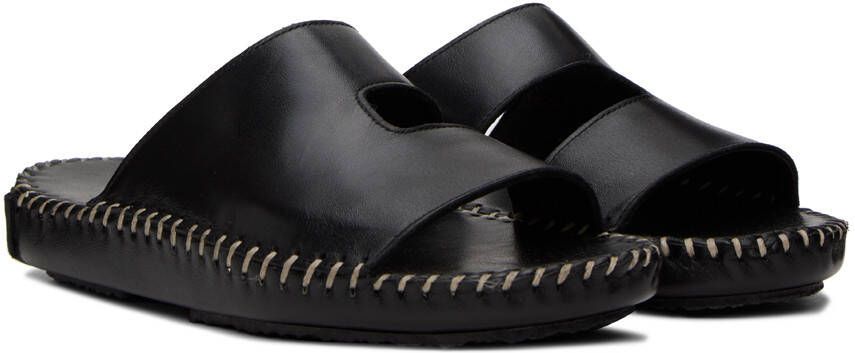 HEREU Black Torniol Flat Sandals