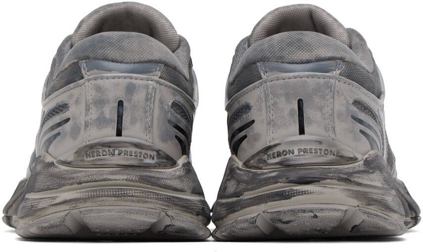 Heron Preston Gray Block Stepper Sneakers