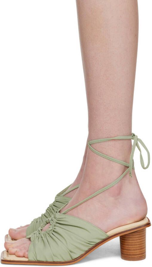 Holzweiler Green Goggo Heeled Sandals