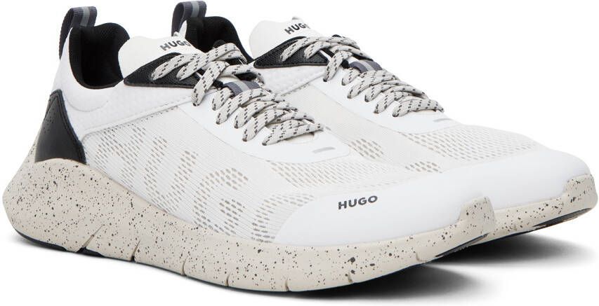 Hugo Beige Reflective Sneakers