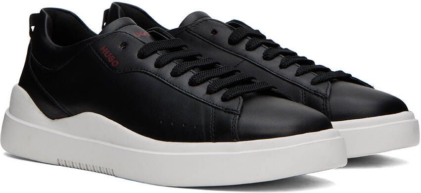 Hugo Black Leather Sneakers