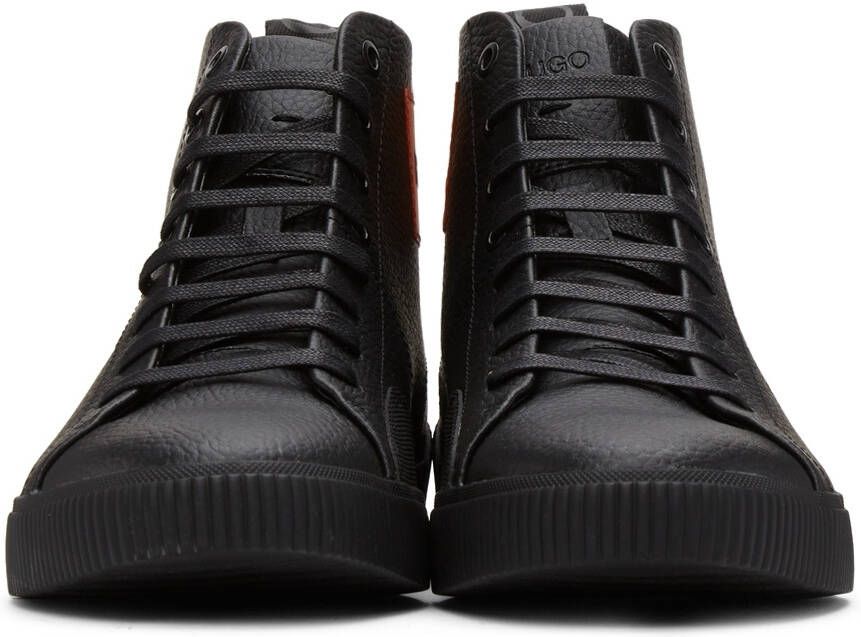 Hugo Black Leather Zero Sneakers