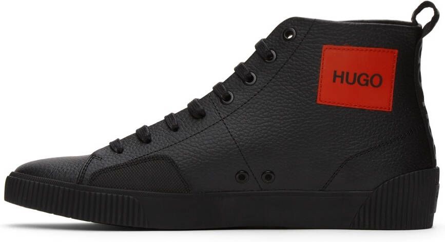 Hugo Black Leather Zero Sneakers