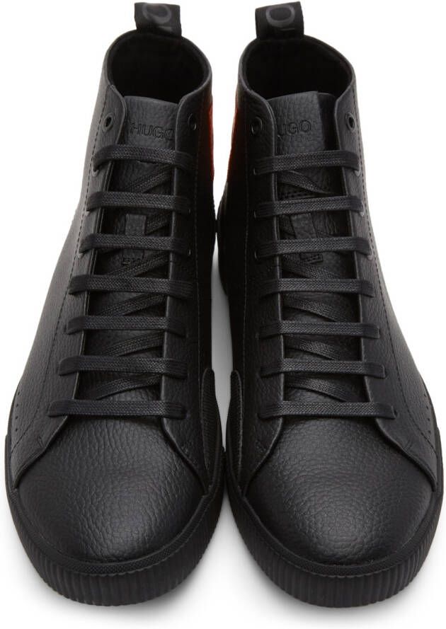 Hugo Black Leather Zero Sneakers