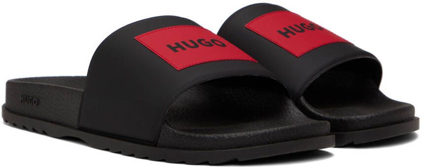 Hugo Black Logo Sandals